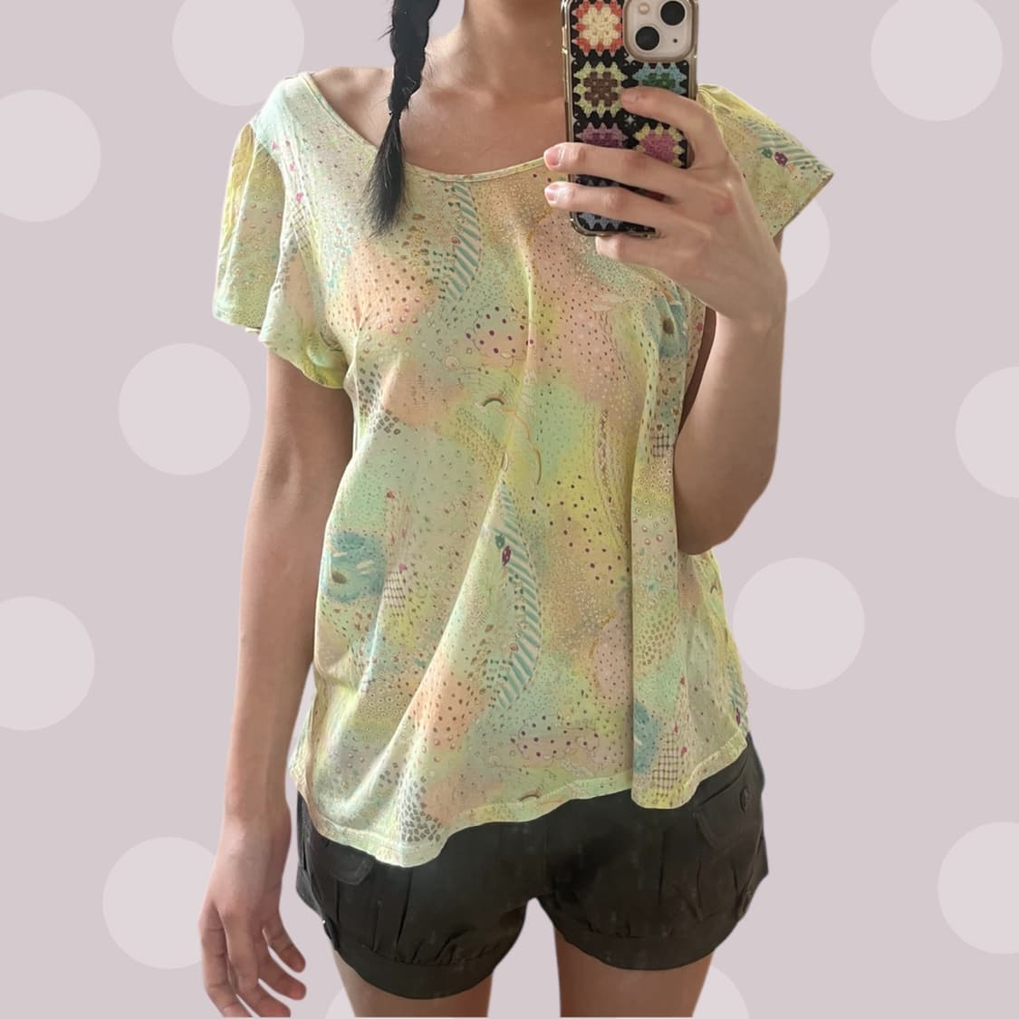 모리걸 수채화 연노랑 블라우스 상품이미지4