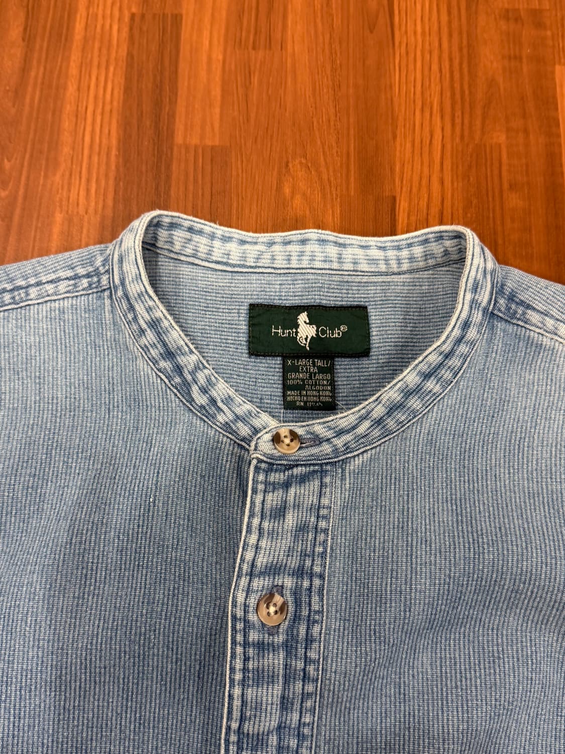 90s Hunt Club 헌트클럽 코듀로이 데님 헨리넥 셔츠 상품이미지8