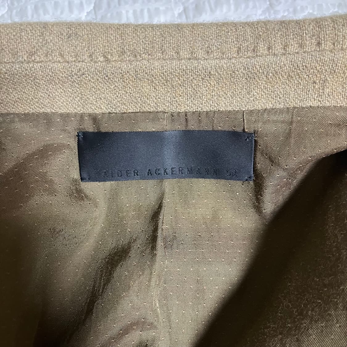 하이더아커만 20FW 울 베이지 카멜 숏 자켓 상품이미지7