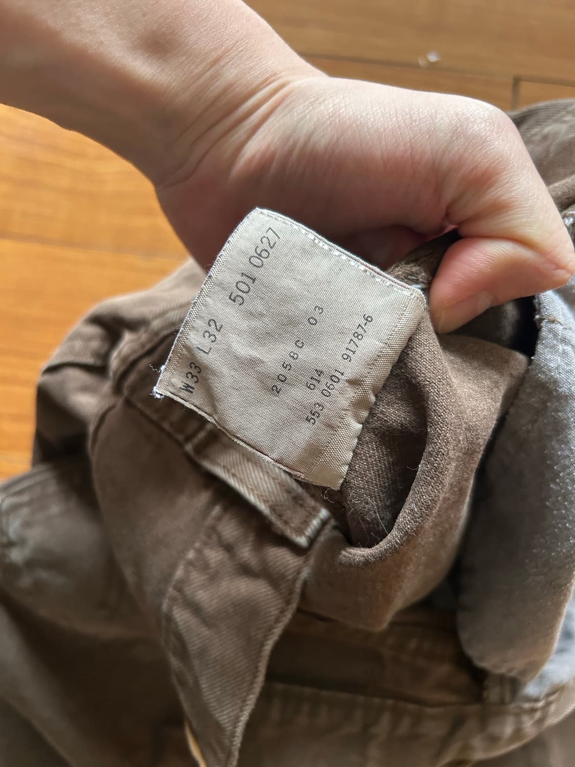 빈티지 리바이스 501 브라운 usa 상품이미지4