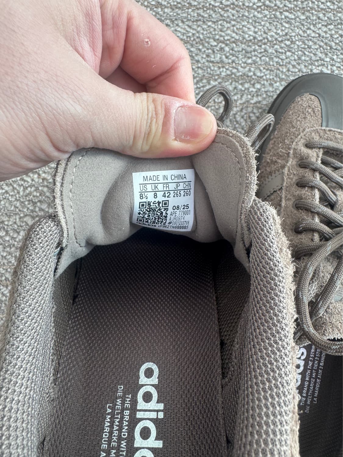 아디다스 오리지널 삼바 윈터 어스 브라운 상품이미지5