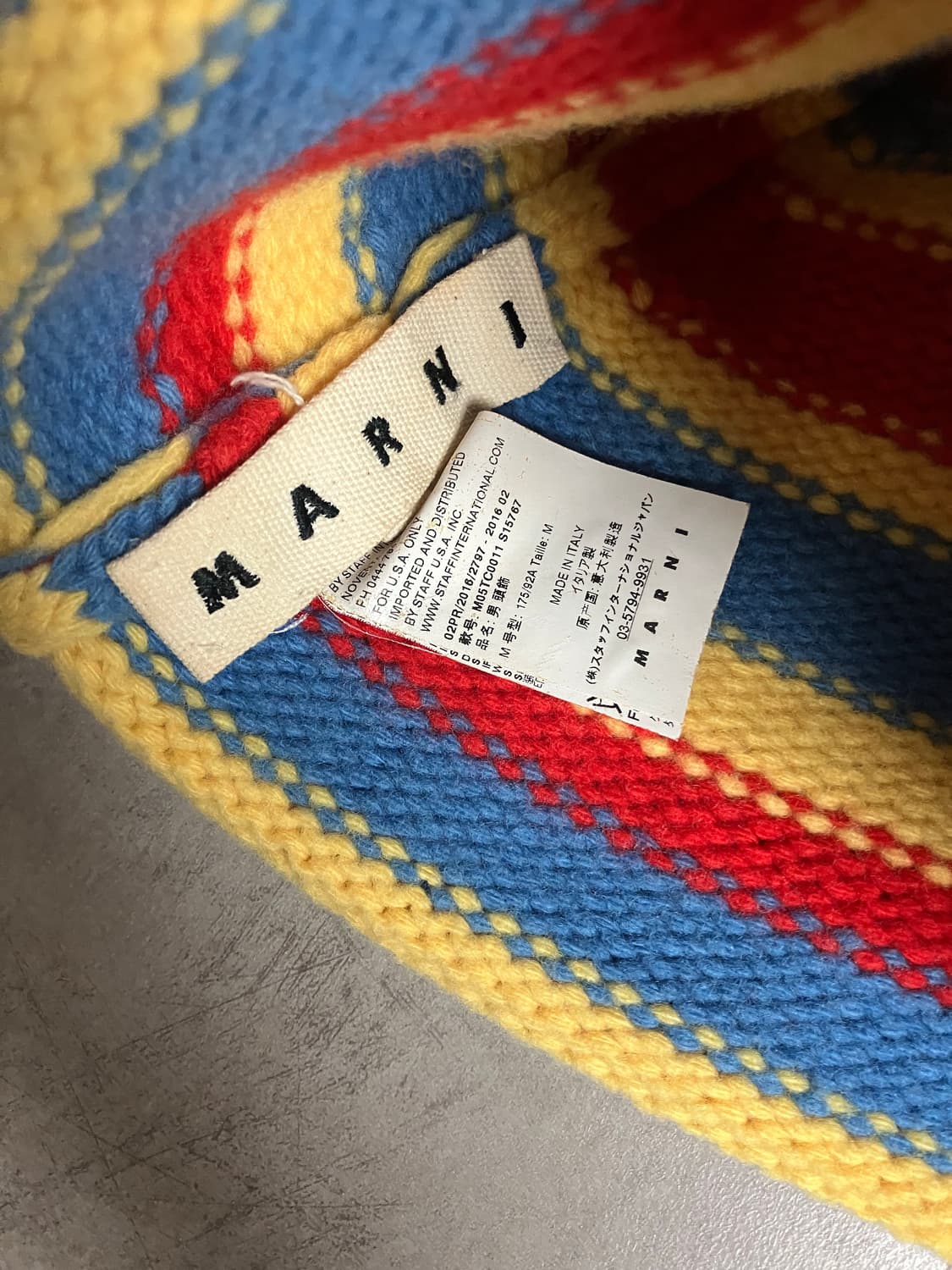 마르니 marni 스트라이프 비니 상품이미지3