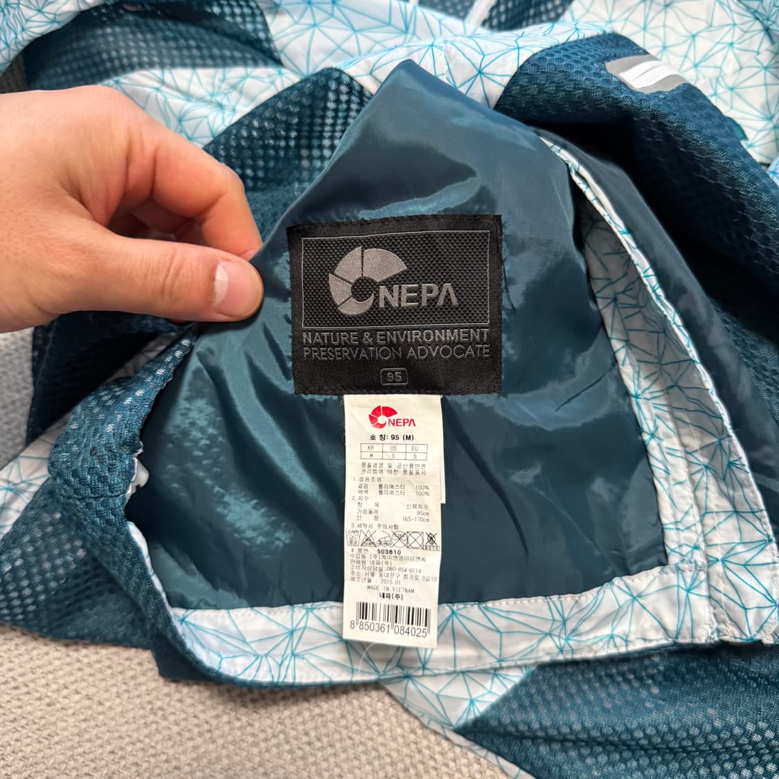네파 패턴 경량 바람막이 상품이미지3