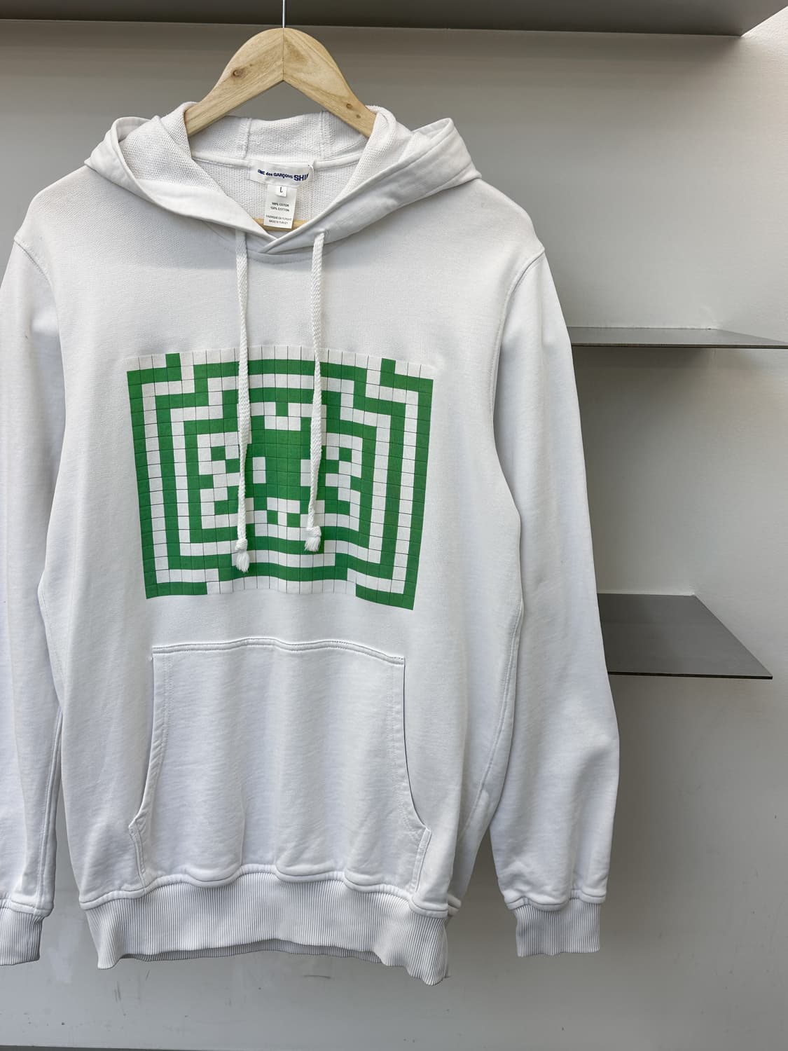 꼼데가르송 셔츠 22ss 인베이더 픽셀 아트 후드티 상품이미지2