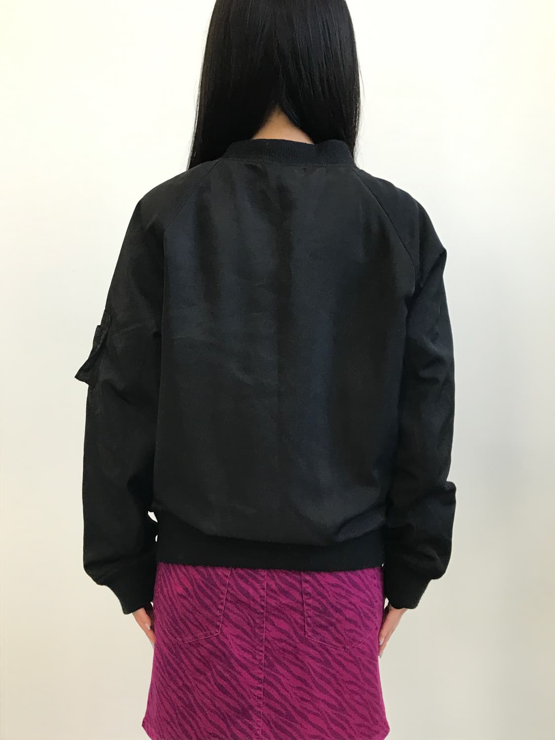 Jpn Black Quilted Lining Bomber Jacket 상품이미지5