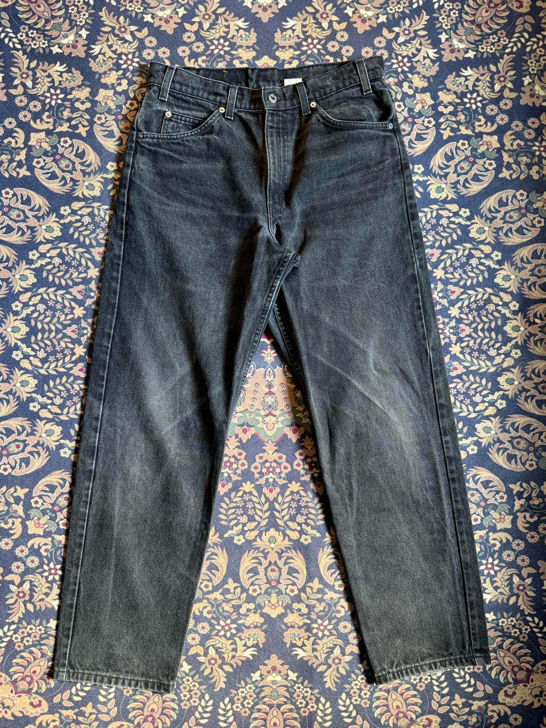 90s 푸에르토리코 리바이스 오렌지탭 505 블랙진 상품이미지1