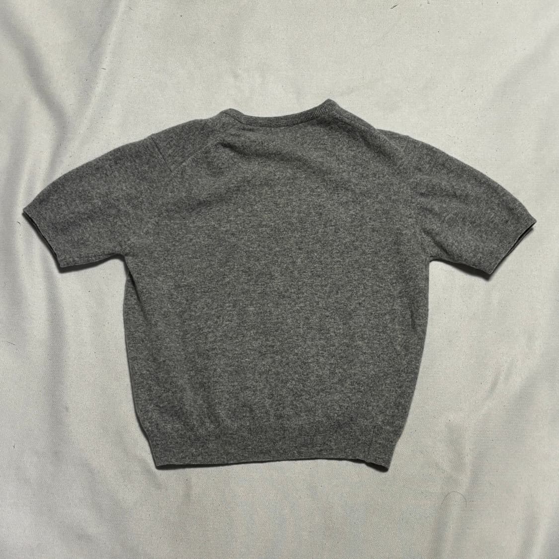 42 버버리 여성용 램스울 그레이 반팔 니트 상품이미지3