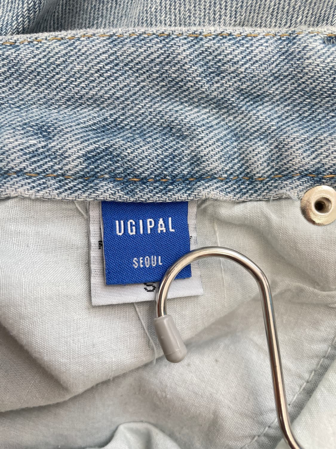 UGIPAL 서울 절개 라인 와이드 데님 팬츠 상품이미지7