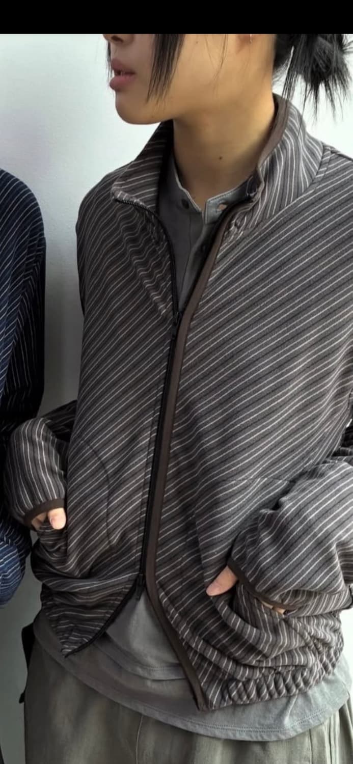 해칭룸 가디건 브라운차콜 상품이미지5