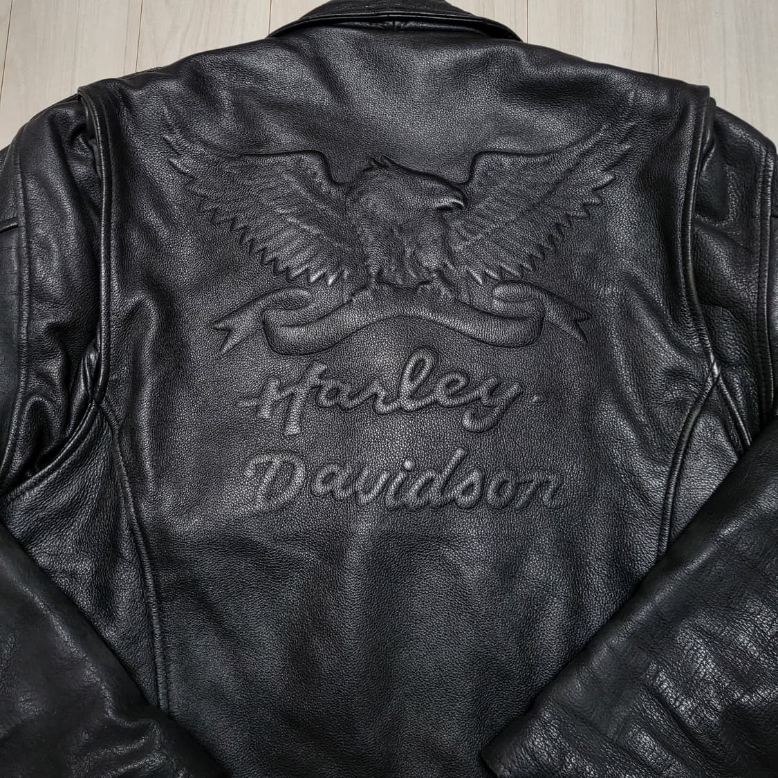 (L) 90s 빈티지 할리데이비슨 가죽자켓 라이더자켓 상품이미지6