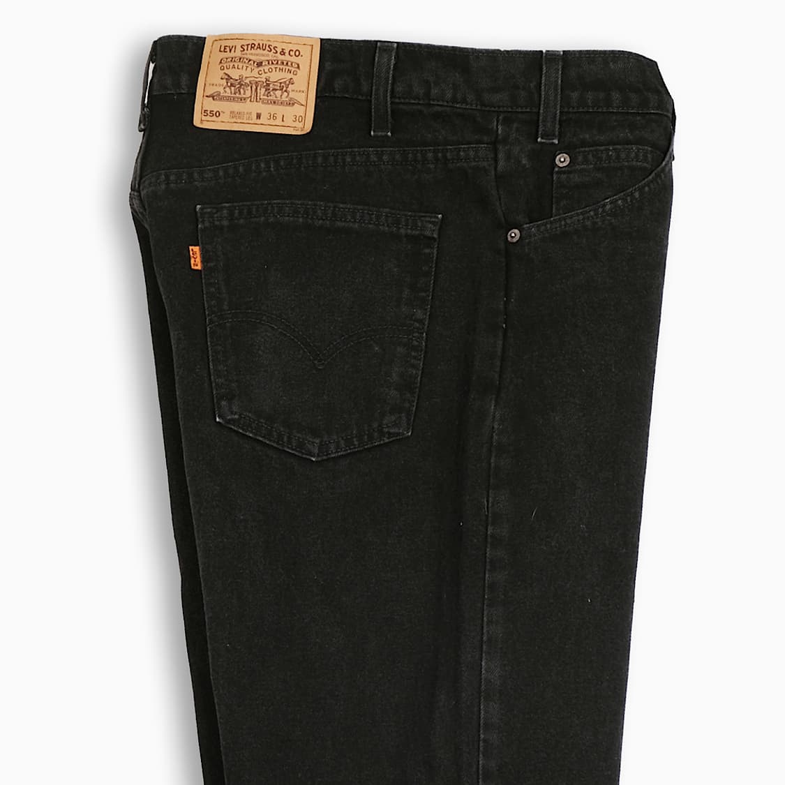 리바이스 550 오렌지탭 흑청 90s USA 35인치 OR55036117 상품이미지5