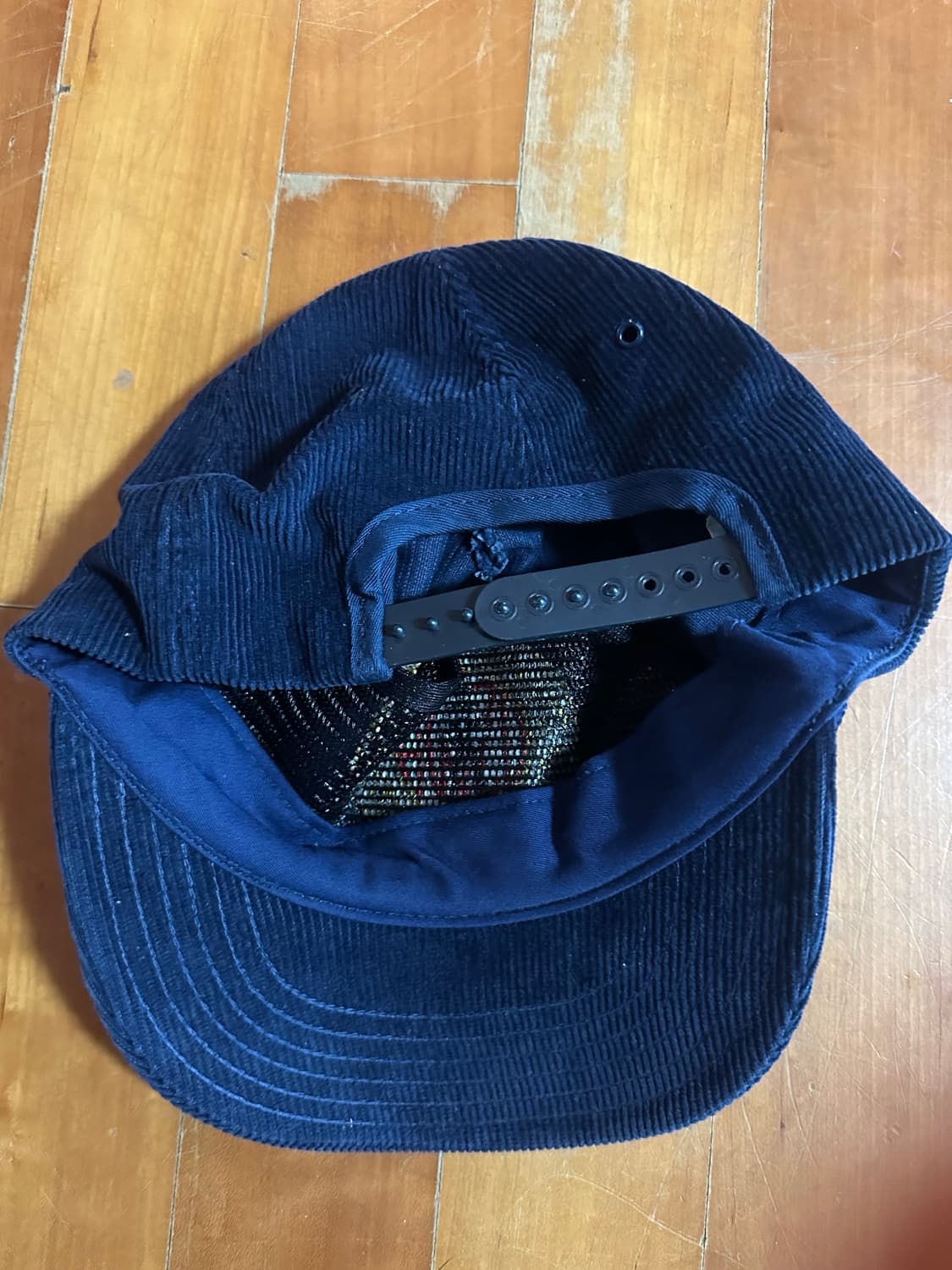 80s 가먼츠아메리카 USW 로고 5패널 코듀로이 캡 상품이미지3