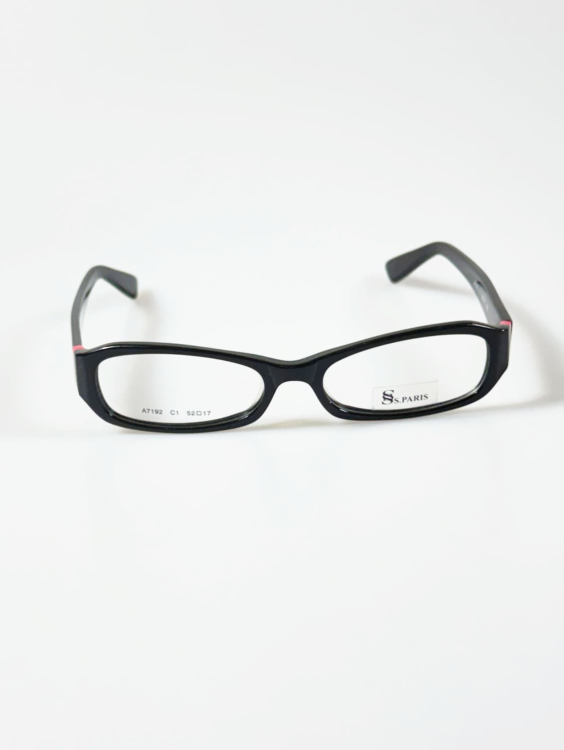 SS.PARIS 블랙 뿔테 스퀘어 프레임 빈티지 안경 상품이미지2