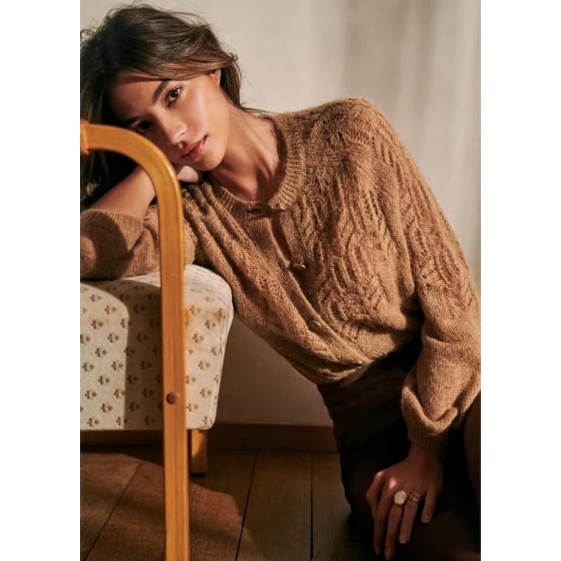 세잔 SEZANE 모헤어 크로셰 니트 가디건 상품이미지2