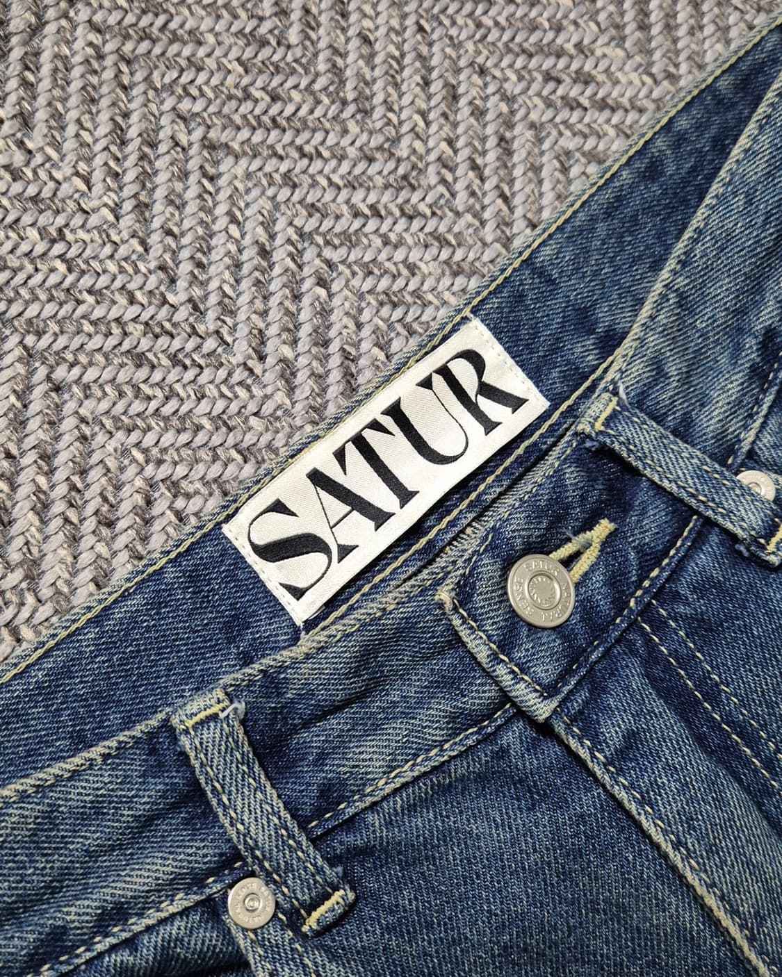 세터 브루클린 뉴트로 와이드 워시드 데님 팬츠 레트로 블루 S 상품이미지3