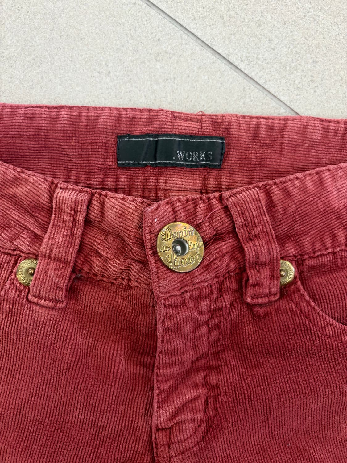 레드 사이드장식 반바지 상품이미지4