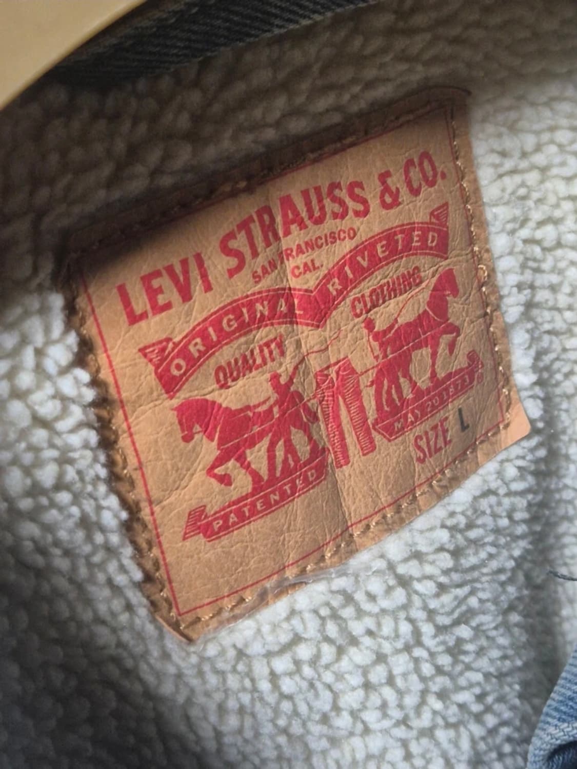 리바이스US 양털 자켓(쉐르파)  상품이미지2