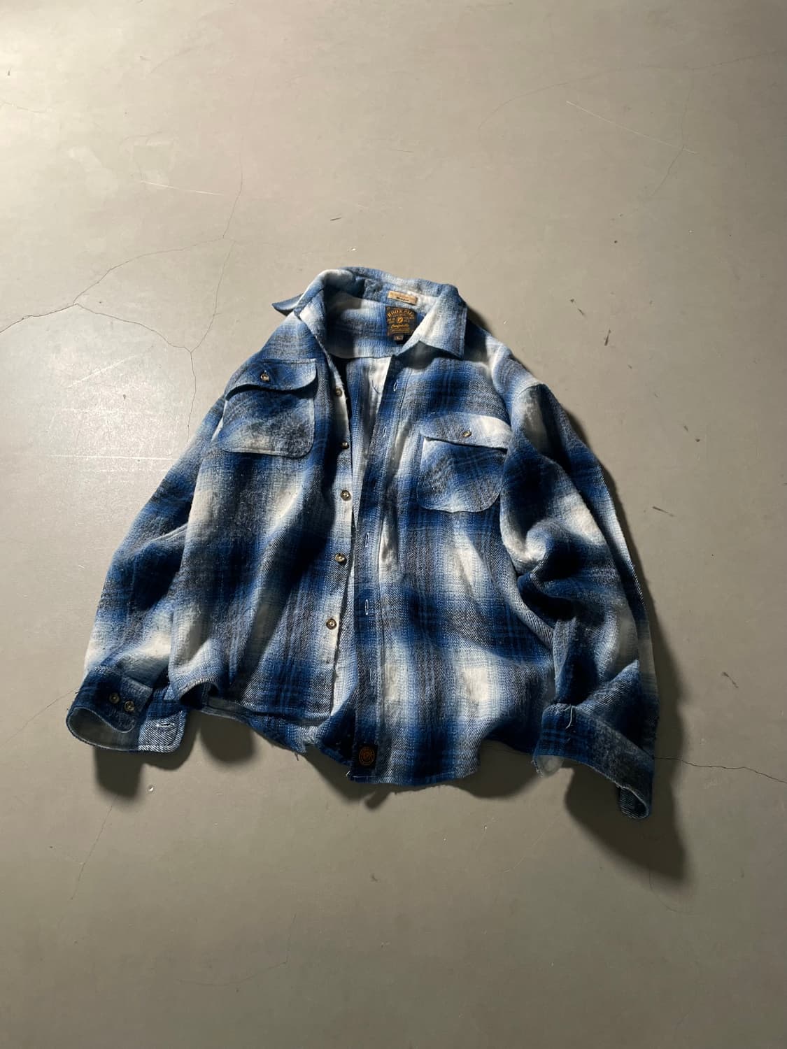 쿤파이 Brushed Check Shirt Jacket 상품이미지1
