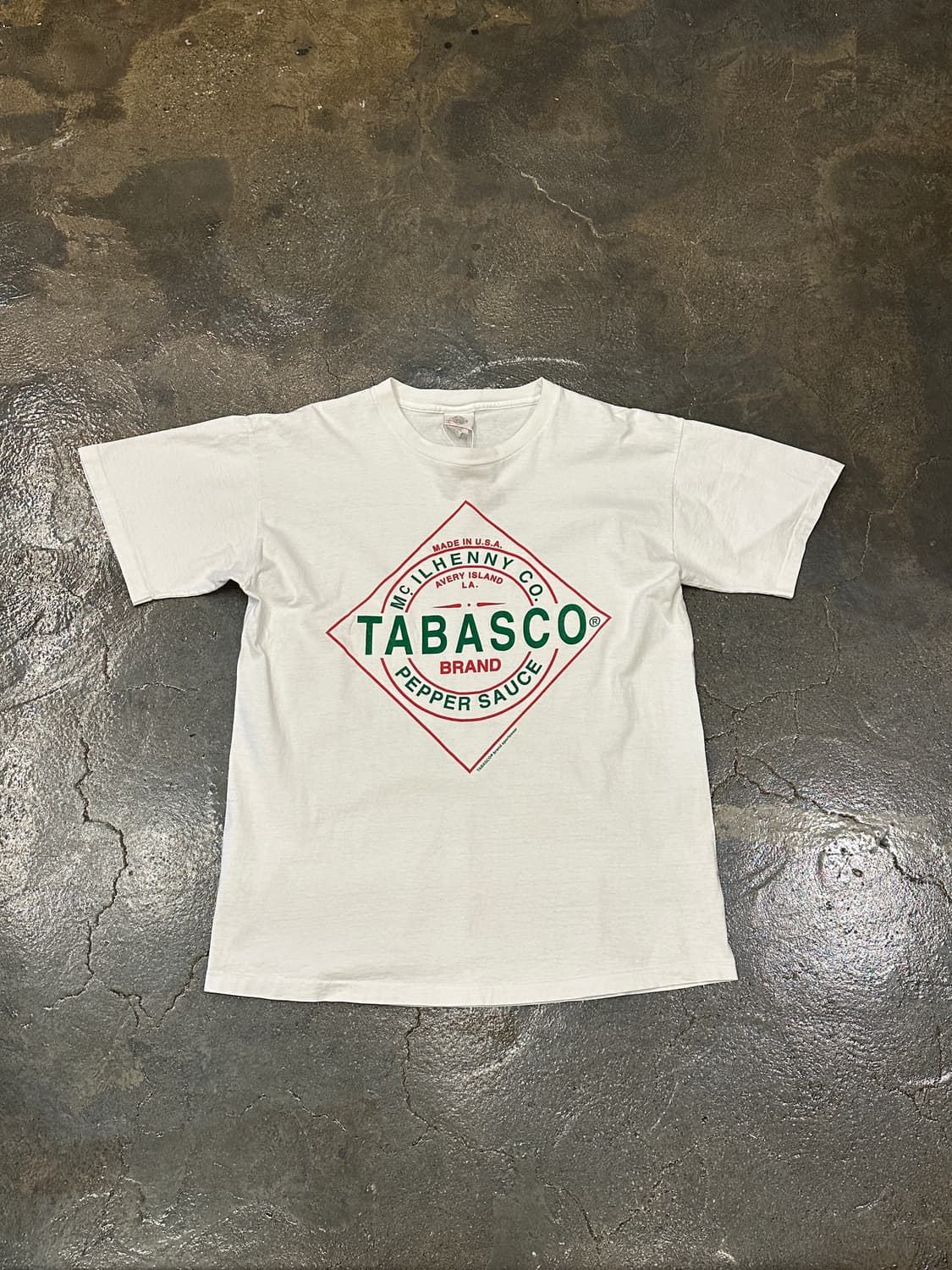 90s made in USA TABASCO 타바스코 오리지널 반팔티 상품이미지1