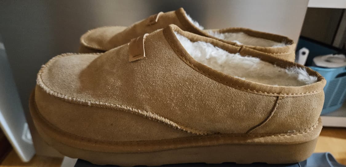 로스트가든 아이보리색 스웨이드 슬리퍼 뮬 260-265(42) 상품이미지2