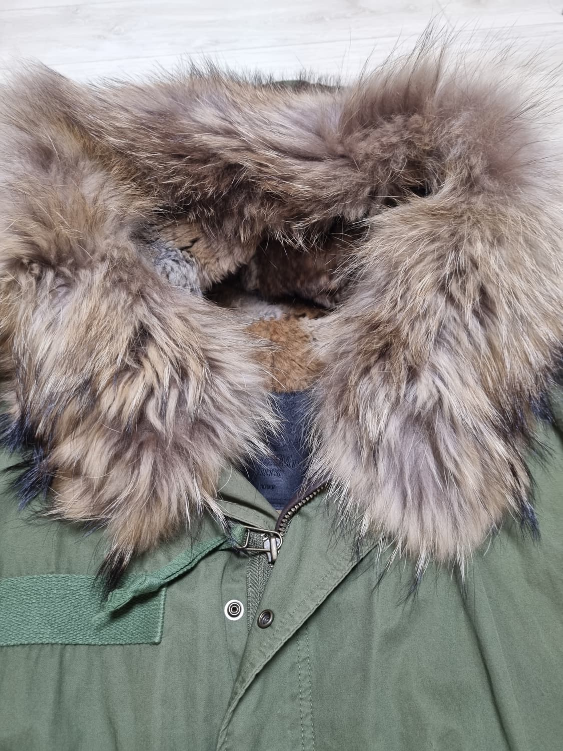 듀드나인 리얼라쿤 야상M 상품이미지7