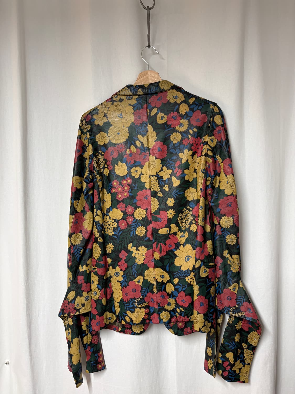 와이즈 요지 야마모토 플라워 레더 자켓 상품이미지2