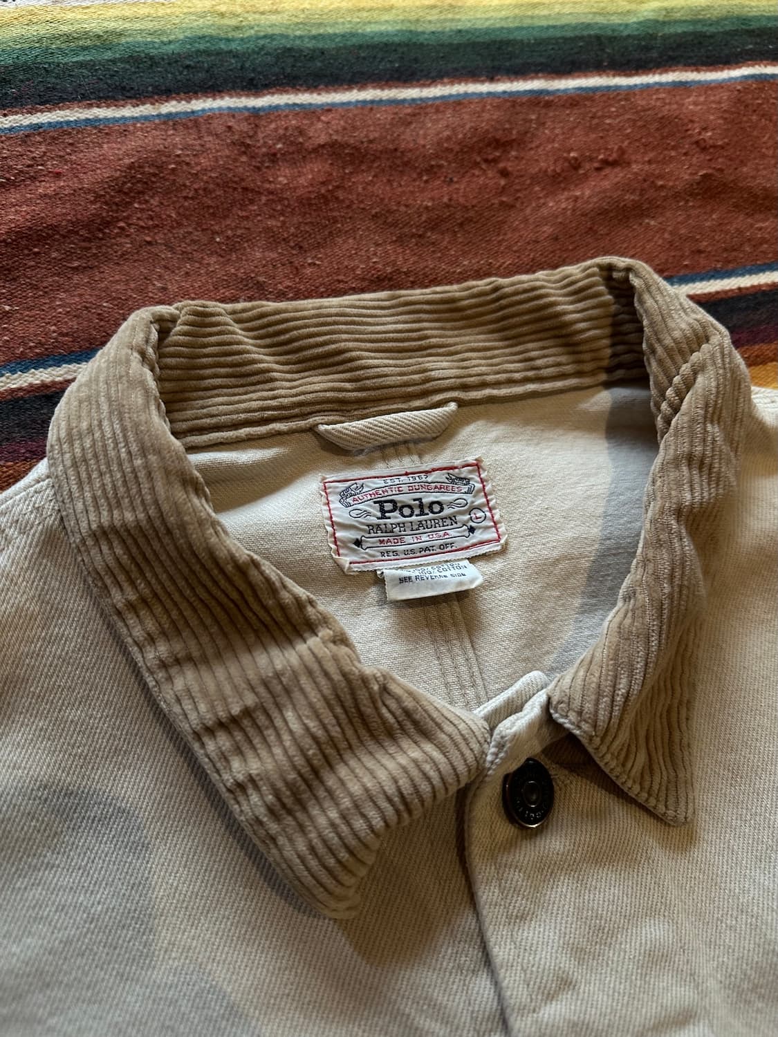 80s USA 빈티지 폴로 랄프로렌 덩가리 데님 자켓 상품이미지6