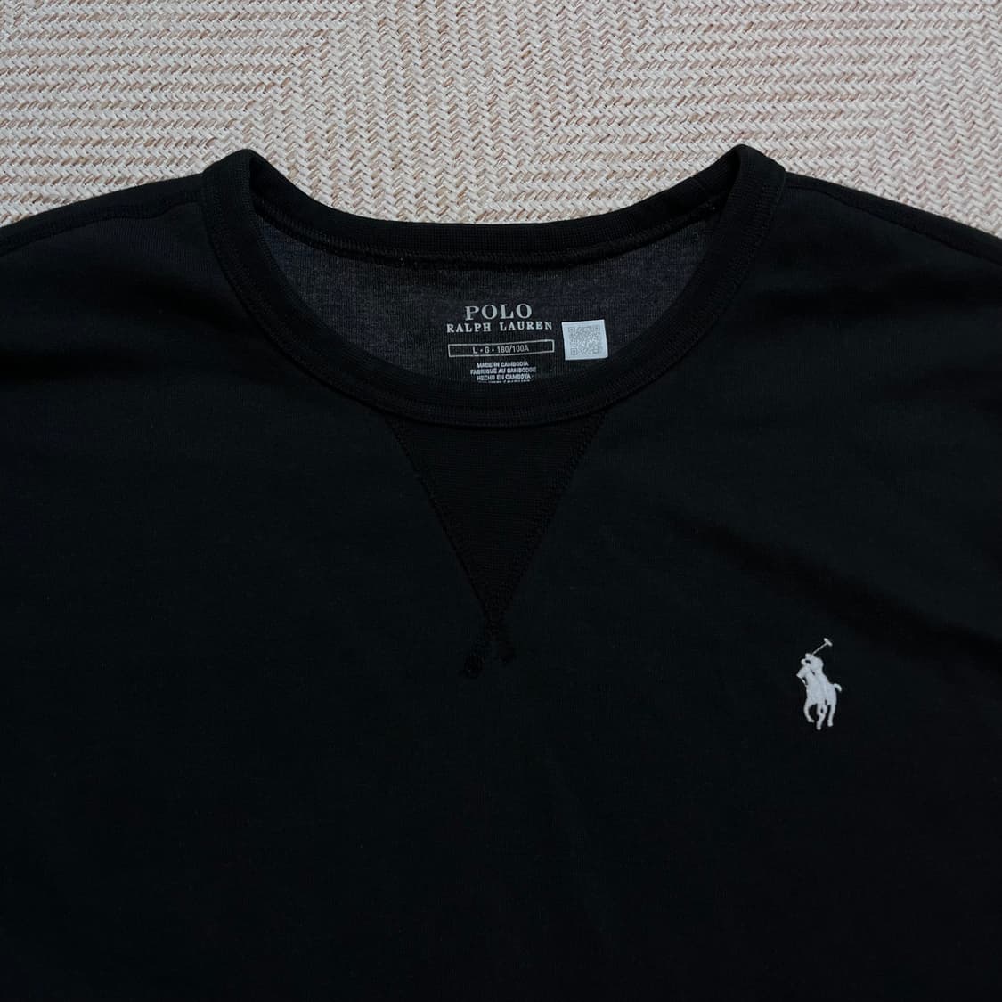 [정품]  폴로 블랙 / 화이트포니 맨투맨 [ L ] 상품이미지3