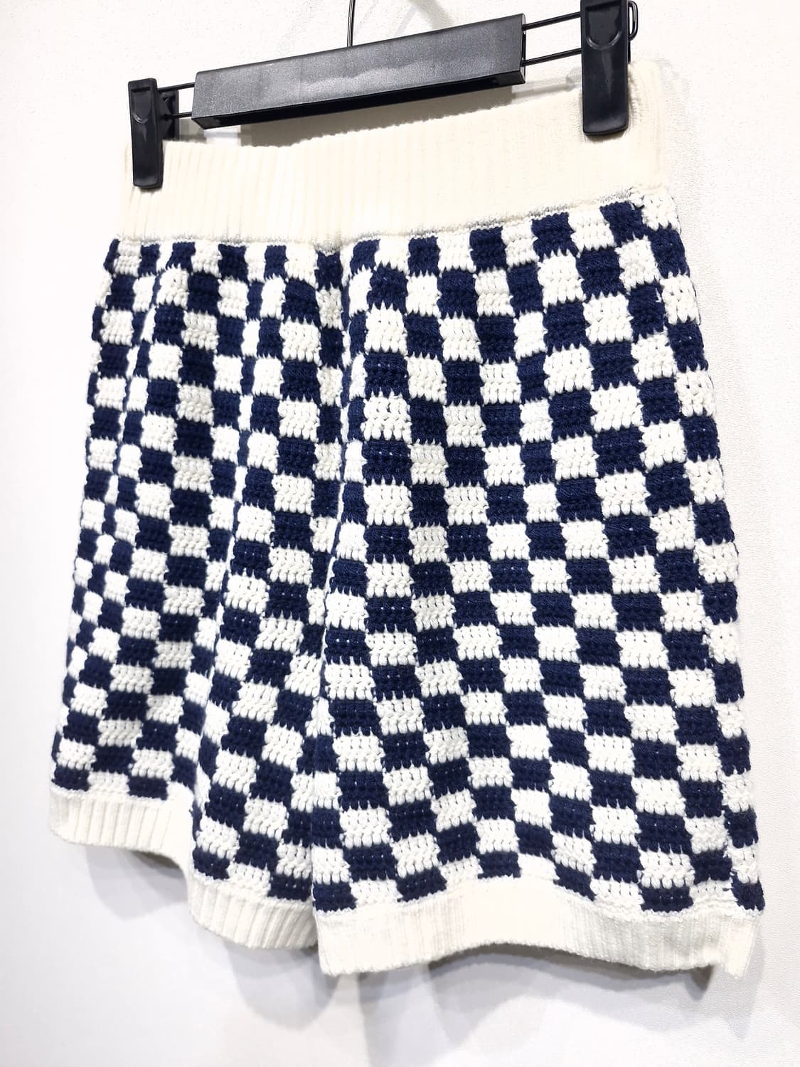 한섬쉬림프 SHRIMPS 체커보드 니트 쇼츠[호칭8] 상품이미지4