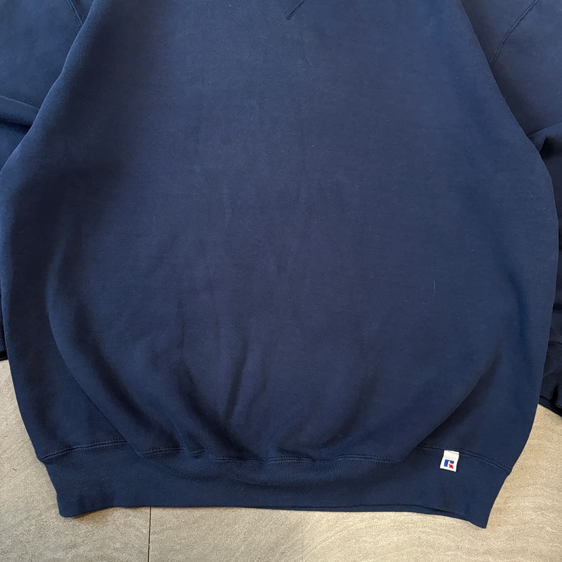 90s 90년대 미국 생산 러셀 블랭크 네이비 스웻셔츠 상품이미지4