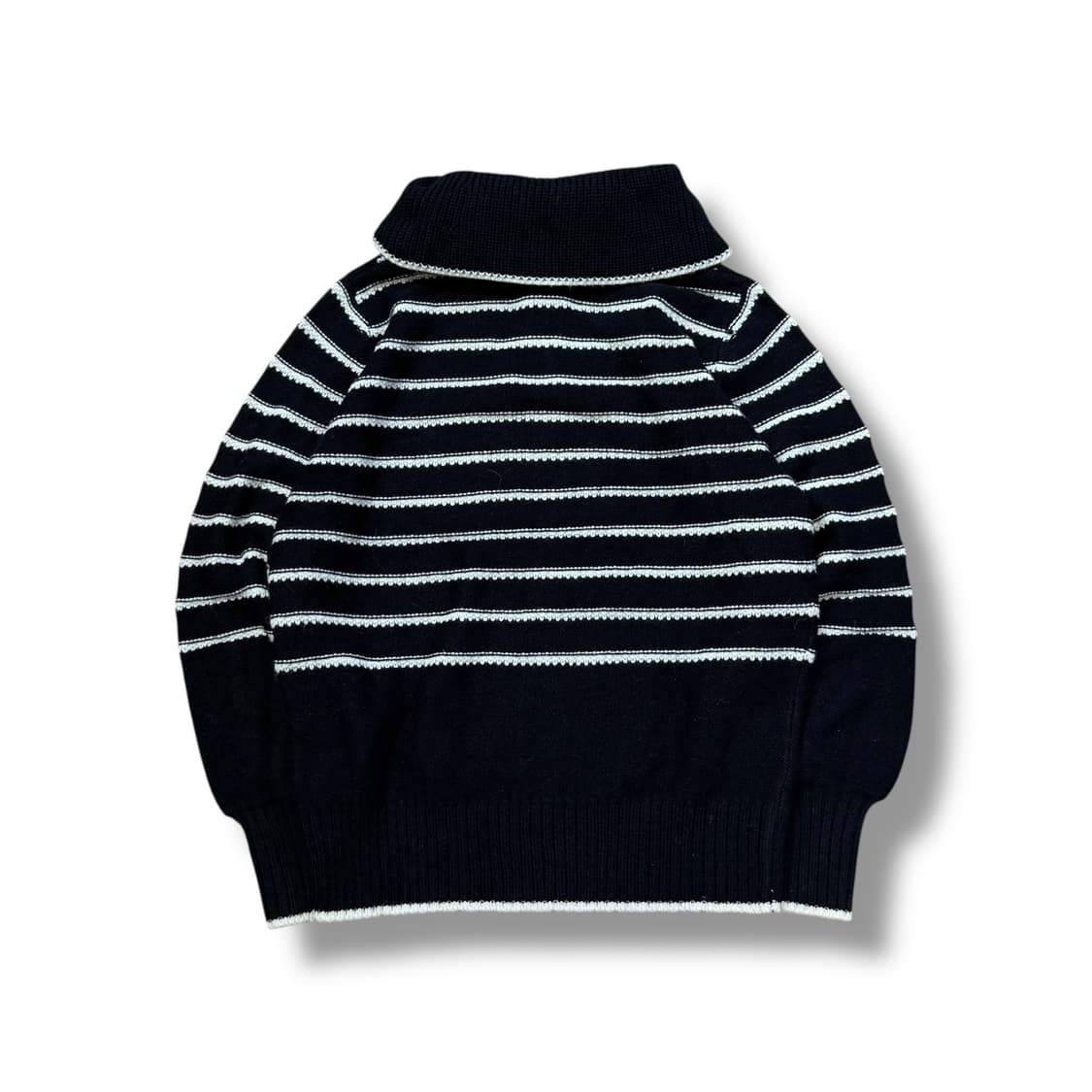 라우렐 (W) 스트라이프 하프집업 니트 상품이미지2