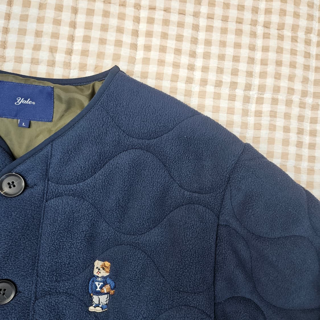 예일 플리츠 퀼팅 자켓 남자100 상품이미지3