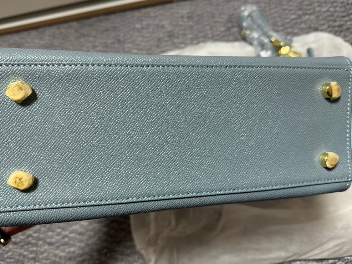 새상품 원가 12만원 소가죽 캘리st 소라색 토트백 핸드백 여성가방 상품이미지2