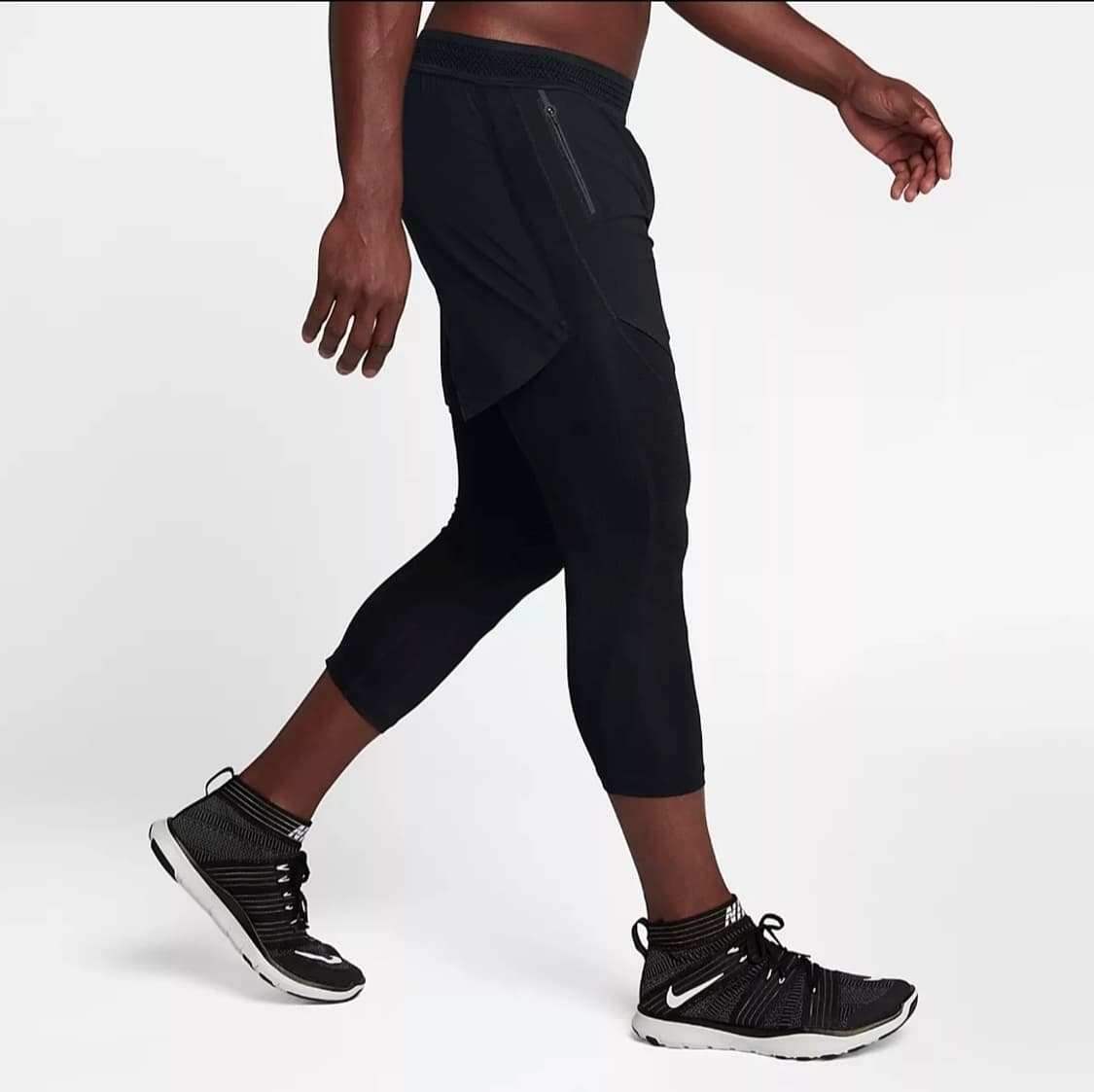 [해외M]나이키 프로 플렉스 2in1 트레이닝 쇼츠 타이즈 블랙 상품이미지3