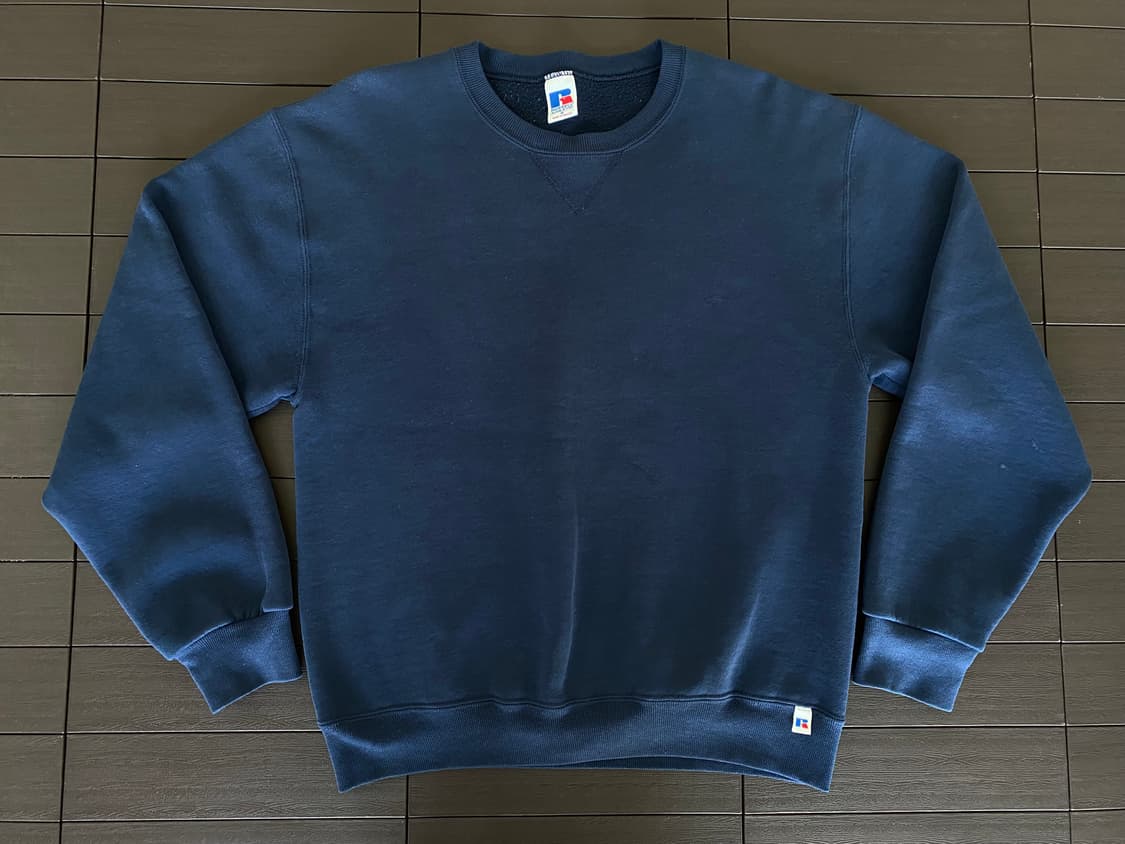 (M) 90s 빈티지 러셀 스웻셔츠 네이비 상품이미지1