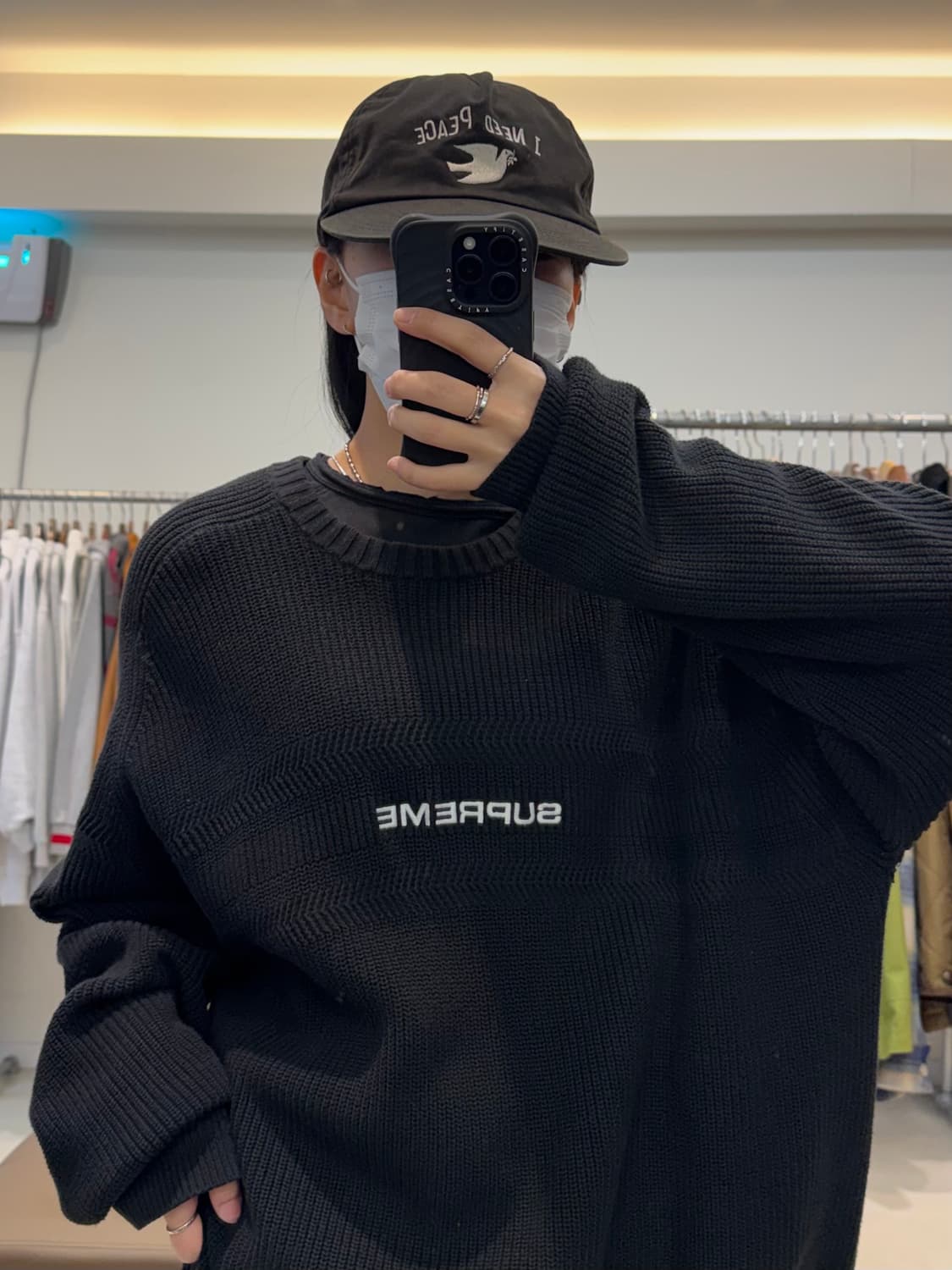 슈프림 체스트 스트라이프 라글란 스웨터 니트 상품이미지7