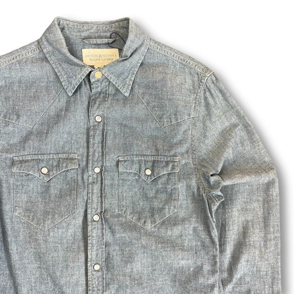 데님앤서플라이 투포켓 웨스턴 긴팔 셔츠 S 상품이미지3