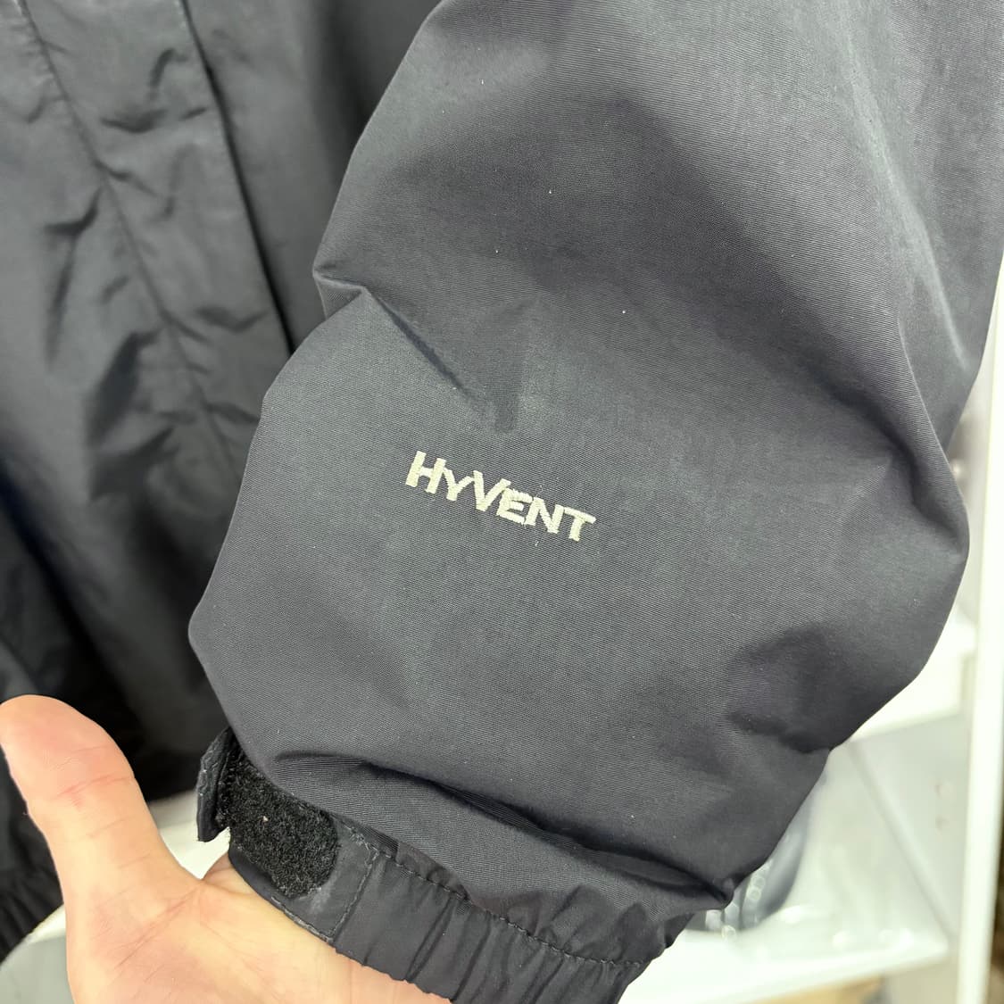 (M) 노스페이스 하이벤트 블랙 바람막이 후드 자켓 상품이미지5