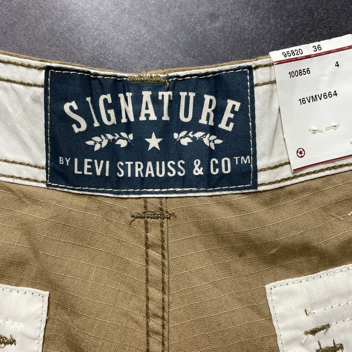 LEVI'S 리바이스 데드스탁 베이지 카고 하프 팬츠 A00774 상품이미지9