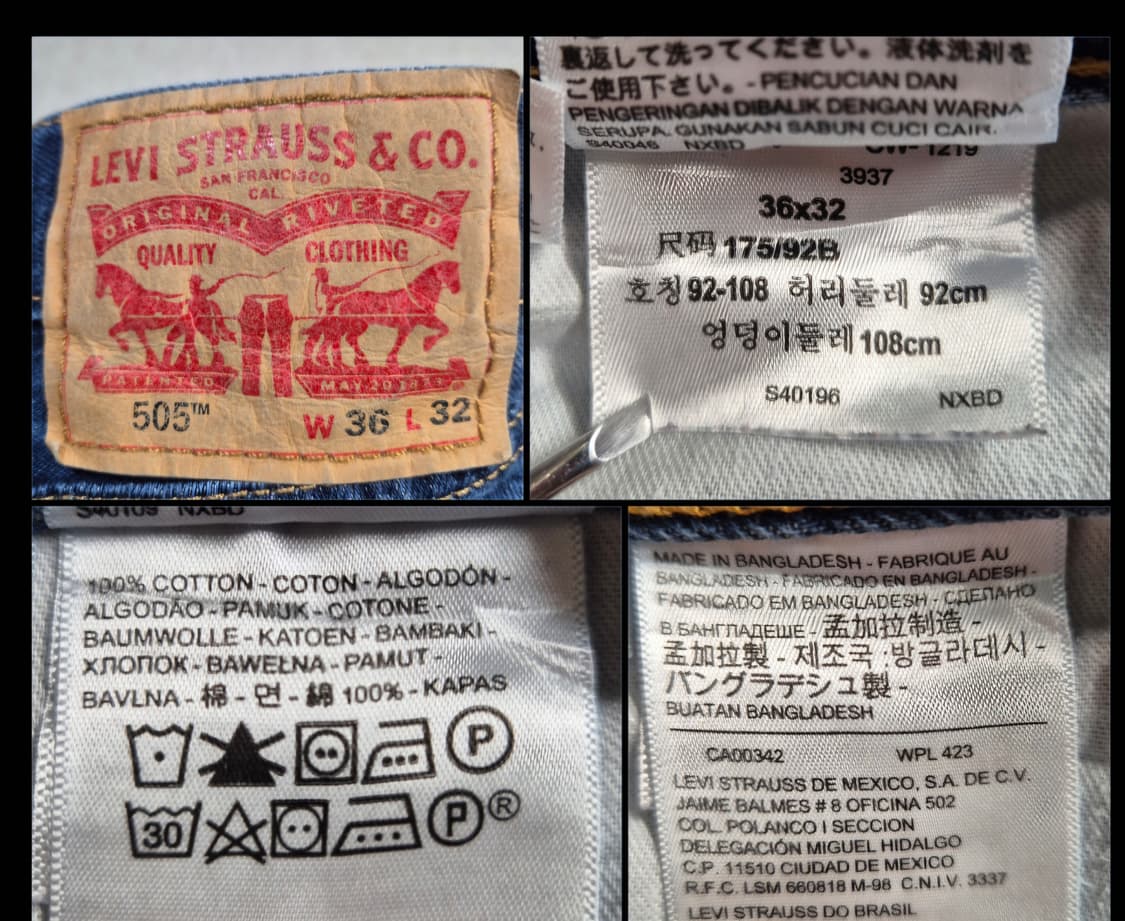 리바이스 505.36/32(p16) 상품이미지4