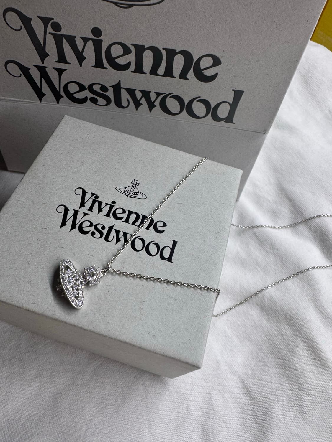 비비안웨스트우드 나르시사 실버 목걸이 상품이미지1