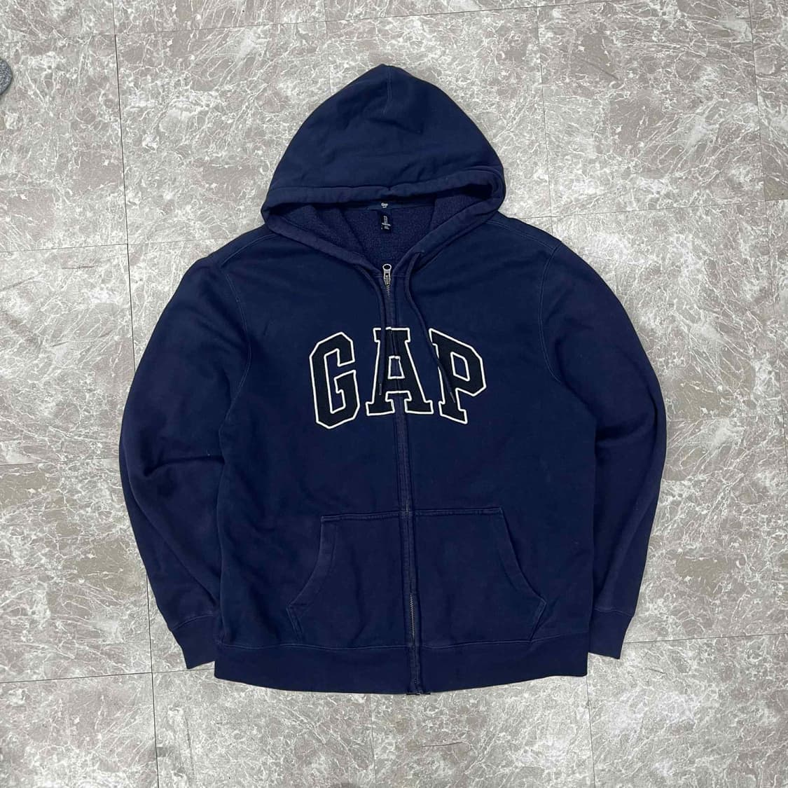 Gap 갭 네이비 폭닥 스웻 후드집업 희귀져지(L) 상품이미지2