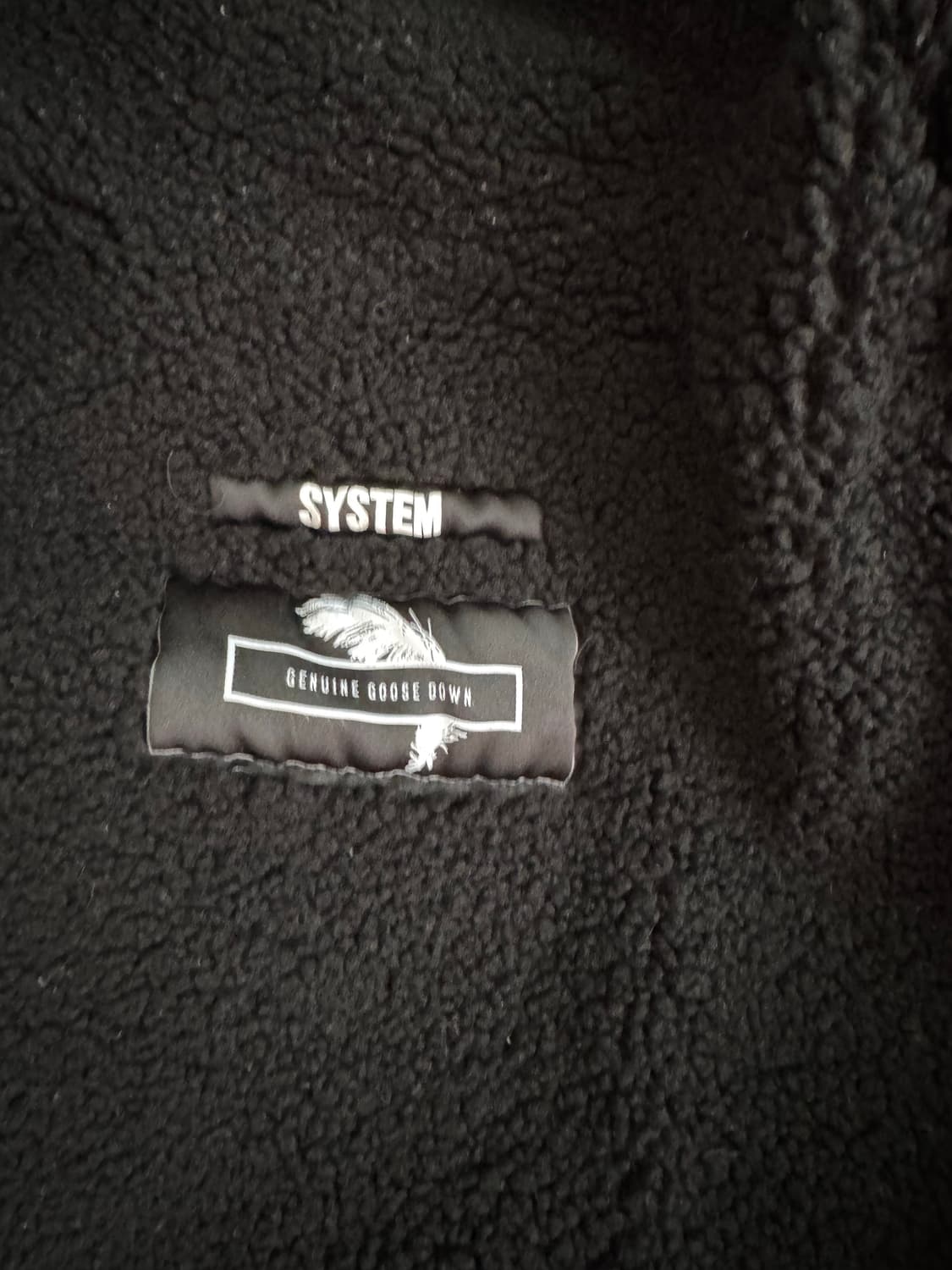 시스템 구스 블랙 퍼 후드 야상 점퍼 상품이미지2