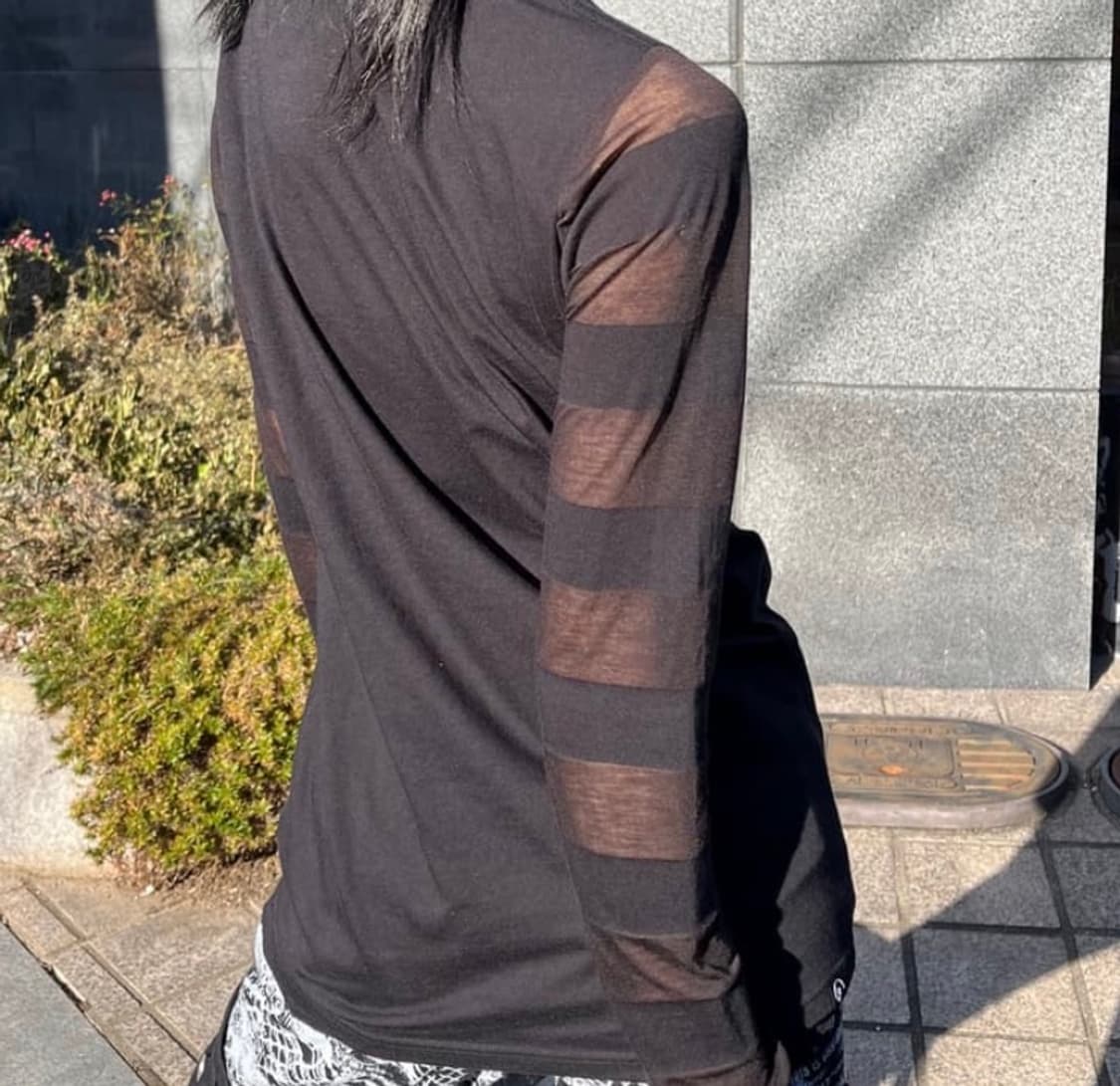 히스테릭글래머 시스루 스컬 롱 슬리브 상품이미지2