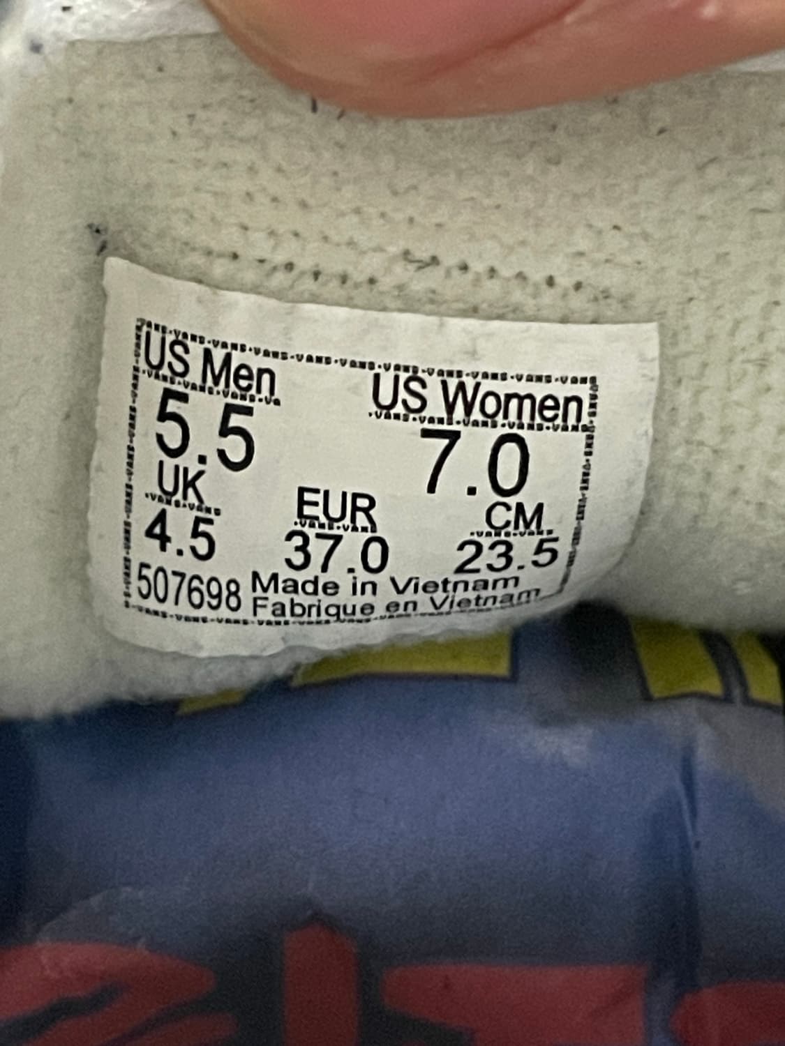 반스 스케이트 하이 페어 아일 블루 235 상품이미지9