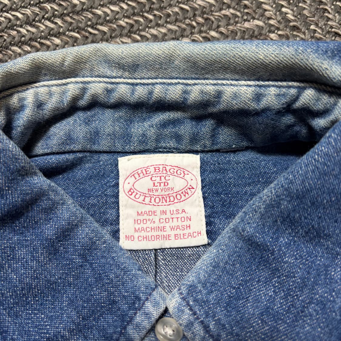 더 배기 버튼다운 데님 셔츠 상품이미지5