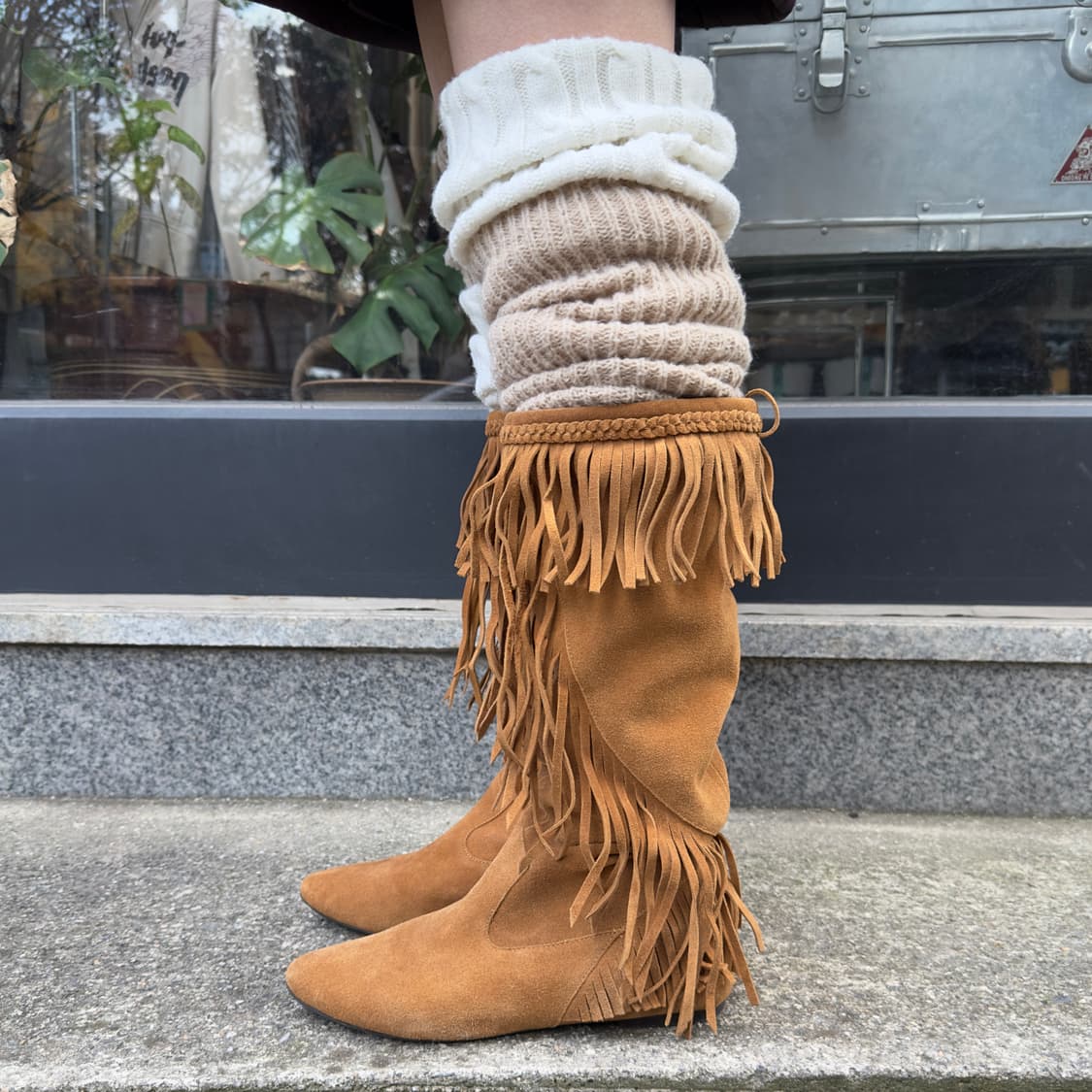 00s 샘 에델만 스웨이드 프린지 포인트 부츠 상품이미지8