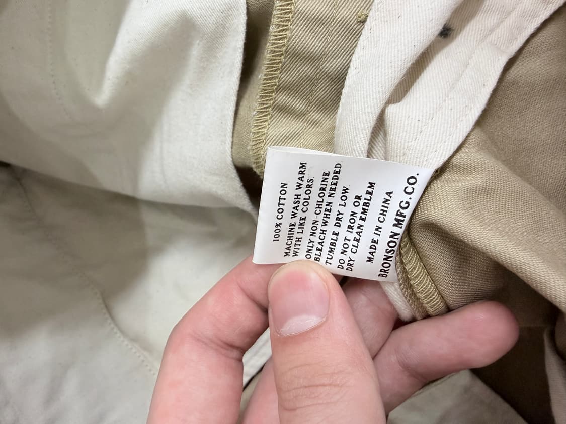 브론슨 1942 치노 팬츠 카키 us army 치노 트라우저 34사이즈 상품이미지6