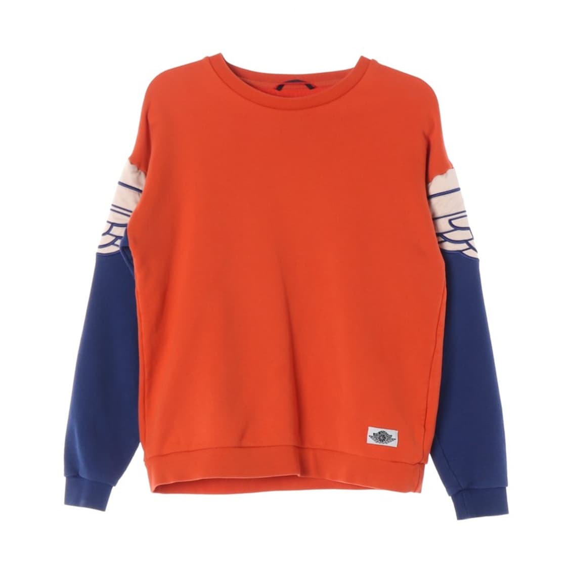 JORDAN 윙 로고 자수 컬러블록 기모 맨투맨 M 상품이미지1