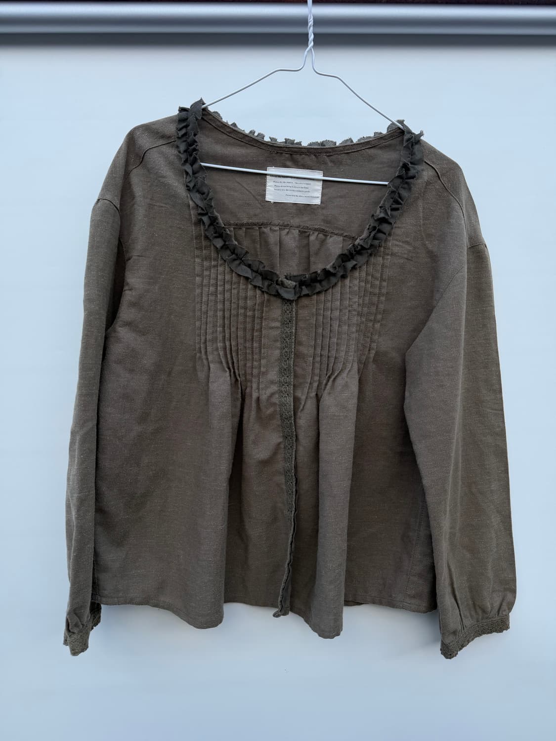 카키 블라우스 너드 상품이미지1